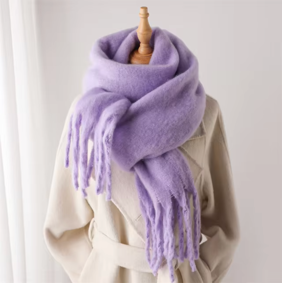 Kaszmirowy szal pashmina z frędzlami – widok produktu 4 | Ionotix