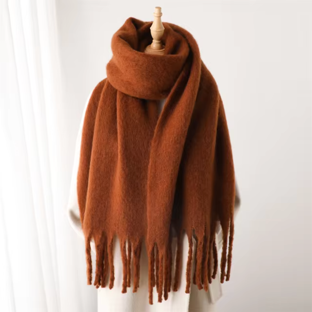 Kaszmirowy szal pashmina z frędzlami – widok produktu 6 | Ionotix