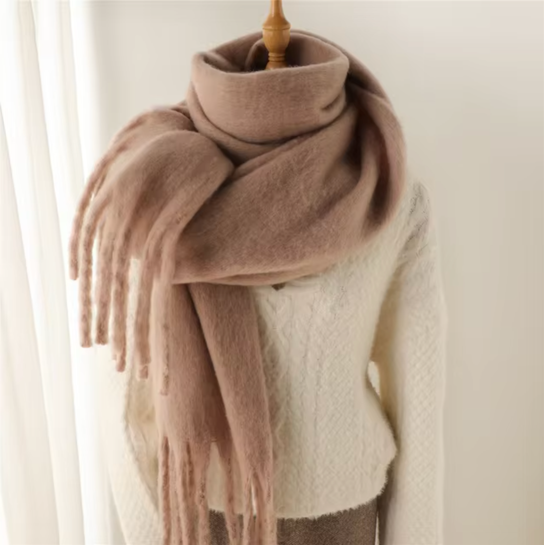 Kaszmirowy szal pashmina z frędzlami – widok produktu 7 | Ionotix