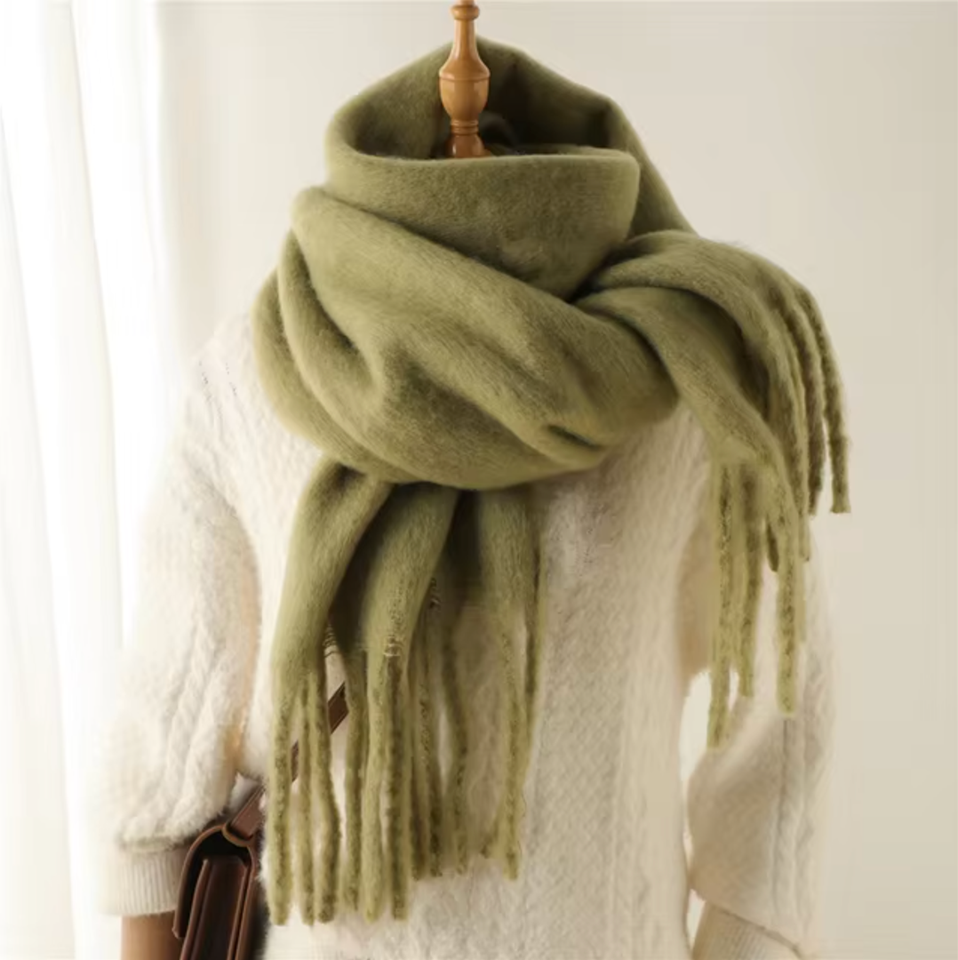 Kaszmirowy szal pashmina z frędzlami – widok produktu 11 | Ionotix