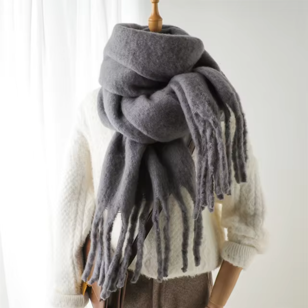 Kaszmirowy szal pashmina z frędzlami – widok produktu 15 | Ionotix