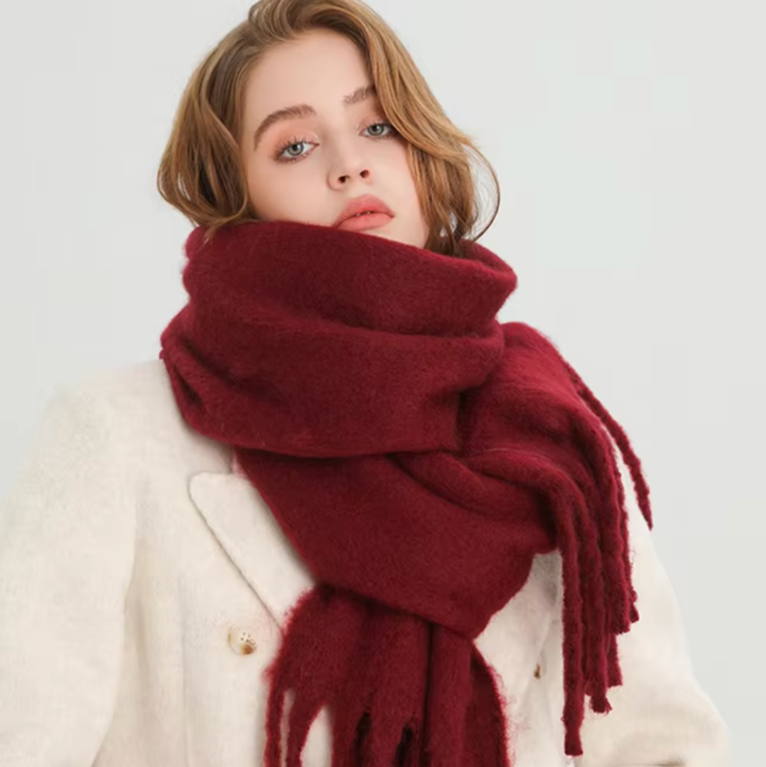 Kaszmirowy szal pashmina z frędzlami – widok produktu 16 | Ionotix