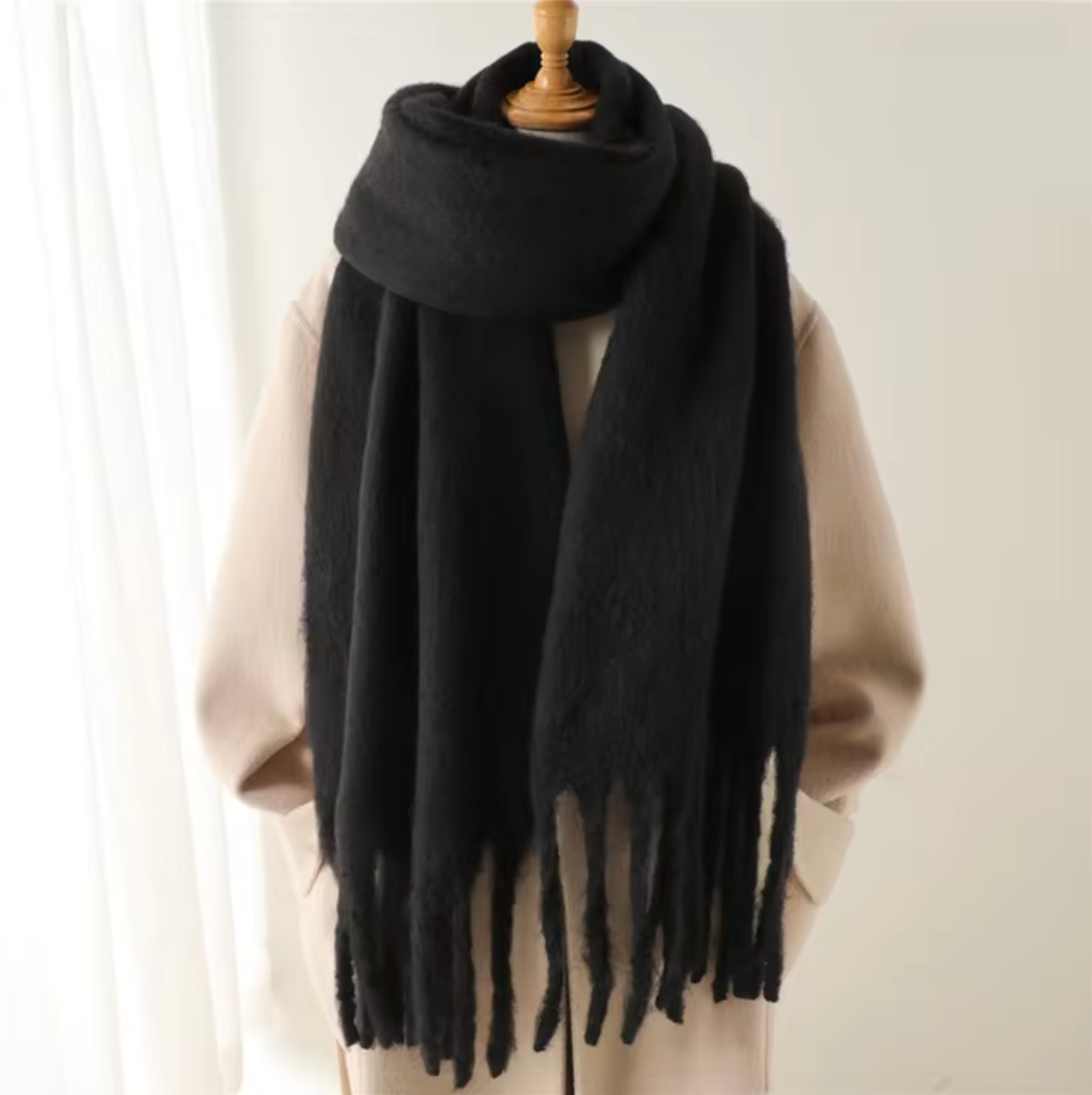 Kaszmirowy szal pashmina z frędzlami – widok produktu 20 | Ionotix