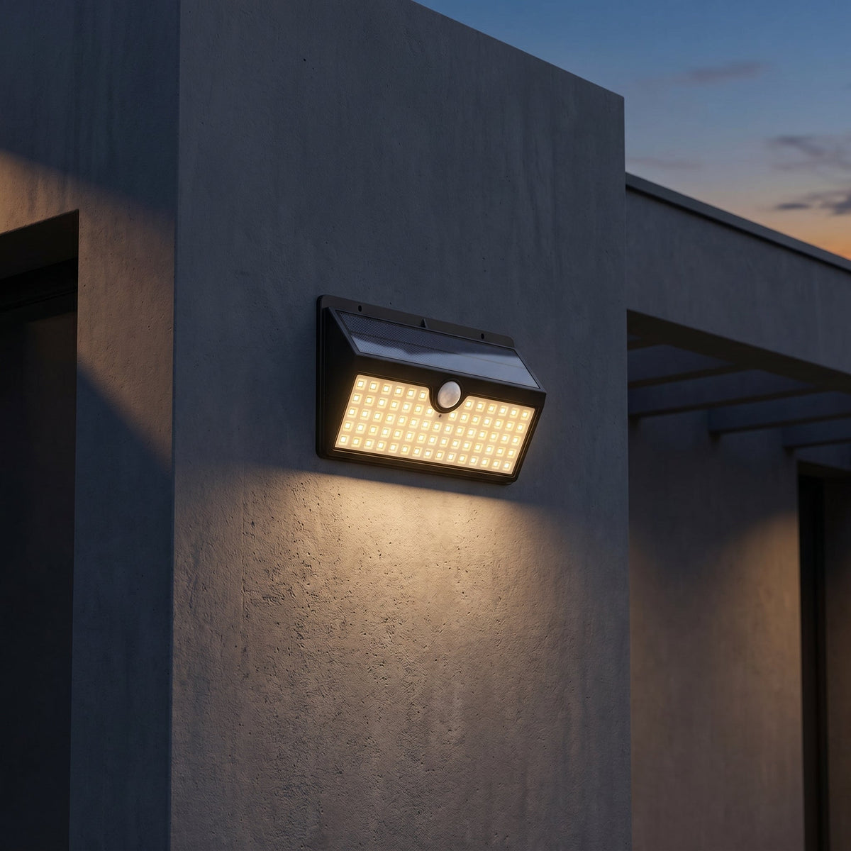 Kinkiet solarny LED z czujnikiem ruchu - montaż bez kabli – widok produktu 1 | Ionotix