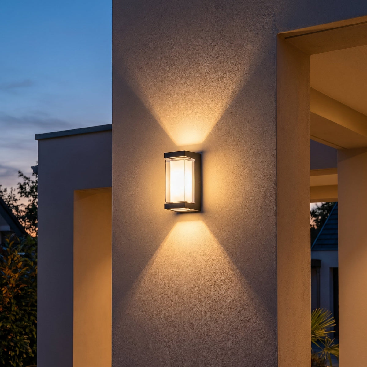 Kinkiet zewnętrzny LED - światło w górę i w dół – widok produktu 4 | Ionotix
