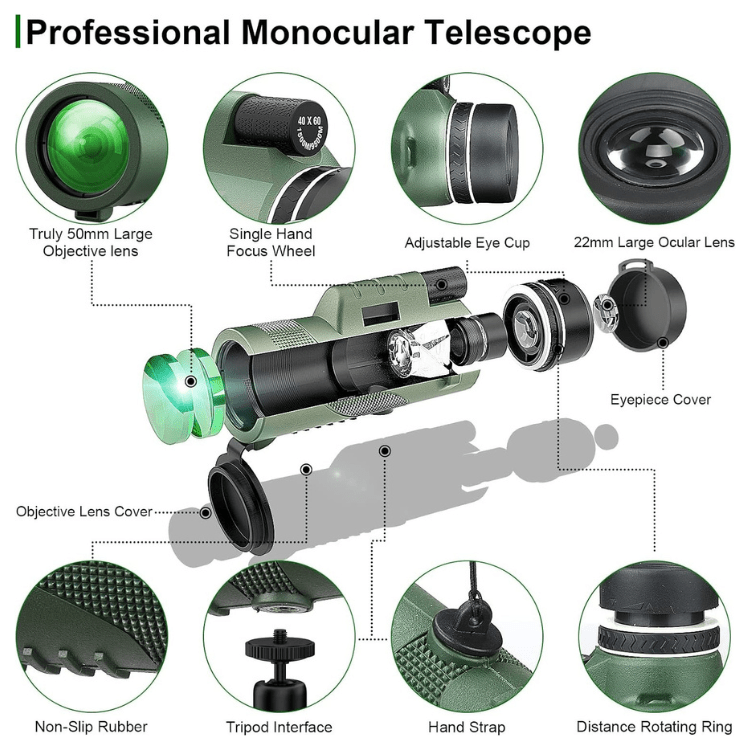 Kompaktowy monokular Ultra-Zoom 600x – widok produktu 3 | Ionotix