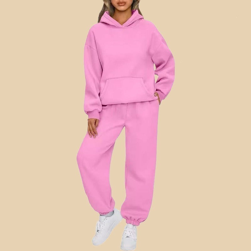 Komplet dresowy damski - bluza oversize i dopasowane spodnie – widok produktu 3 | Ionotix