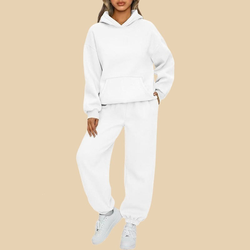 Komplet dresowy damski - bluza oversize i dopasowane spodnie – widok produktu 4 | Ionotix