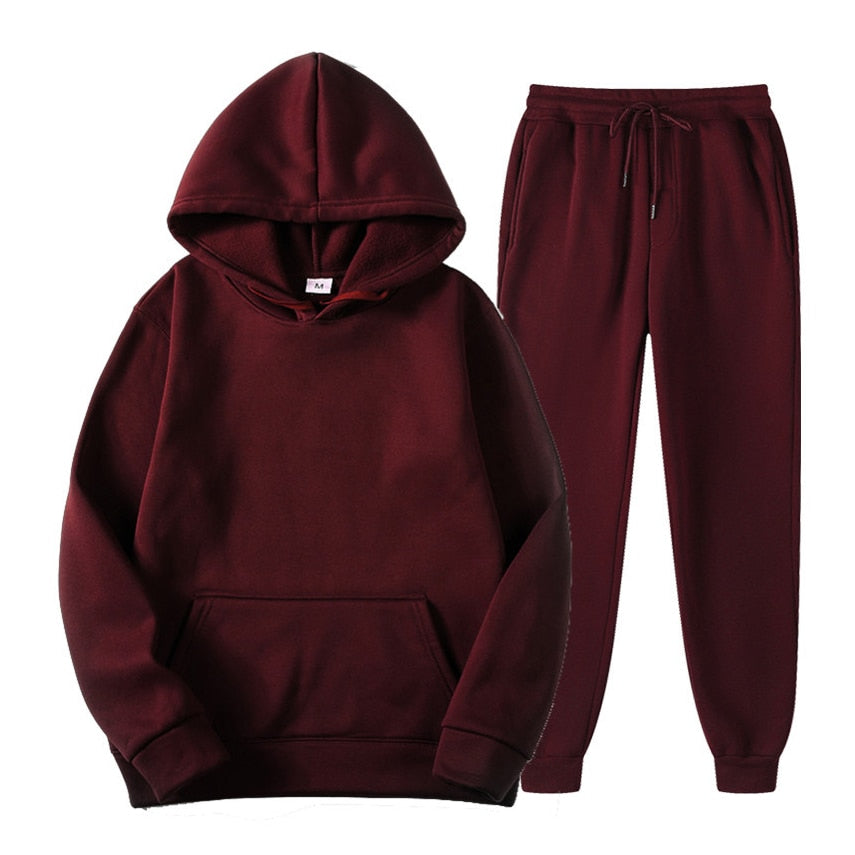 Komplet dresowy unisex z kapturem - kieszeń kangurka – widok produktu 6 | Ionotix