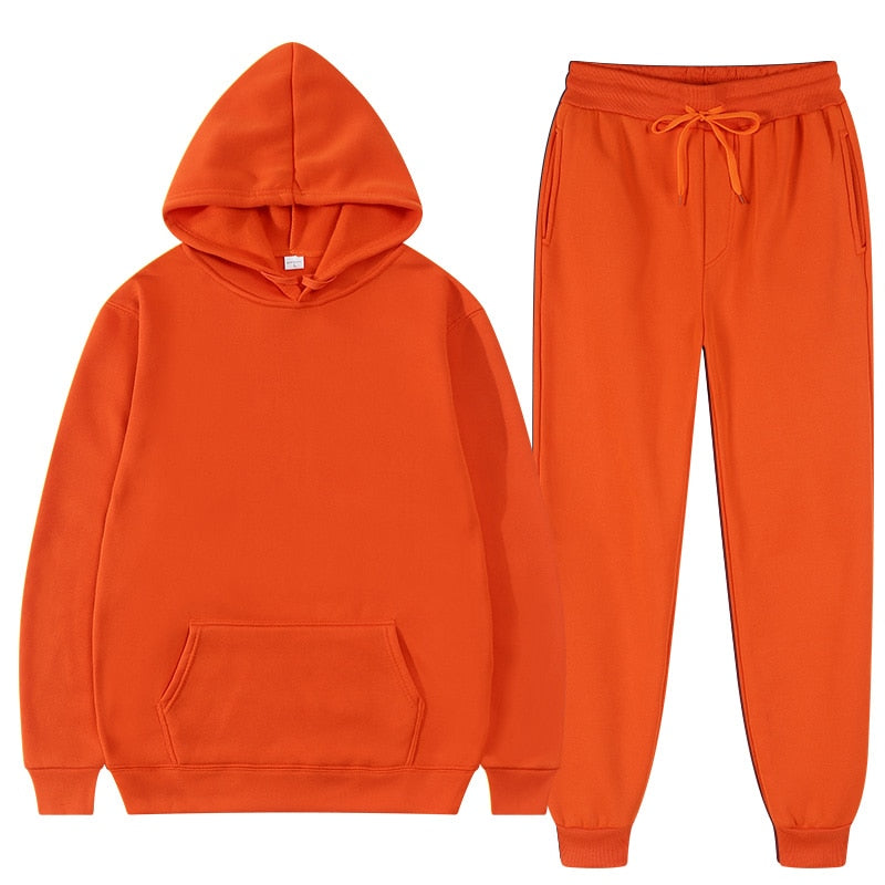 Komplet dresowy unisex z kapturem - kieszeń kangurka – widok produktu 11 | Ionotix