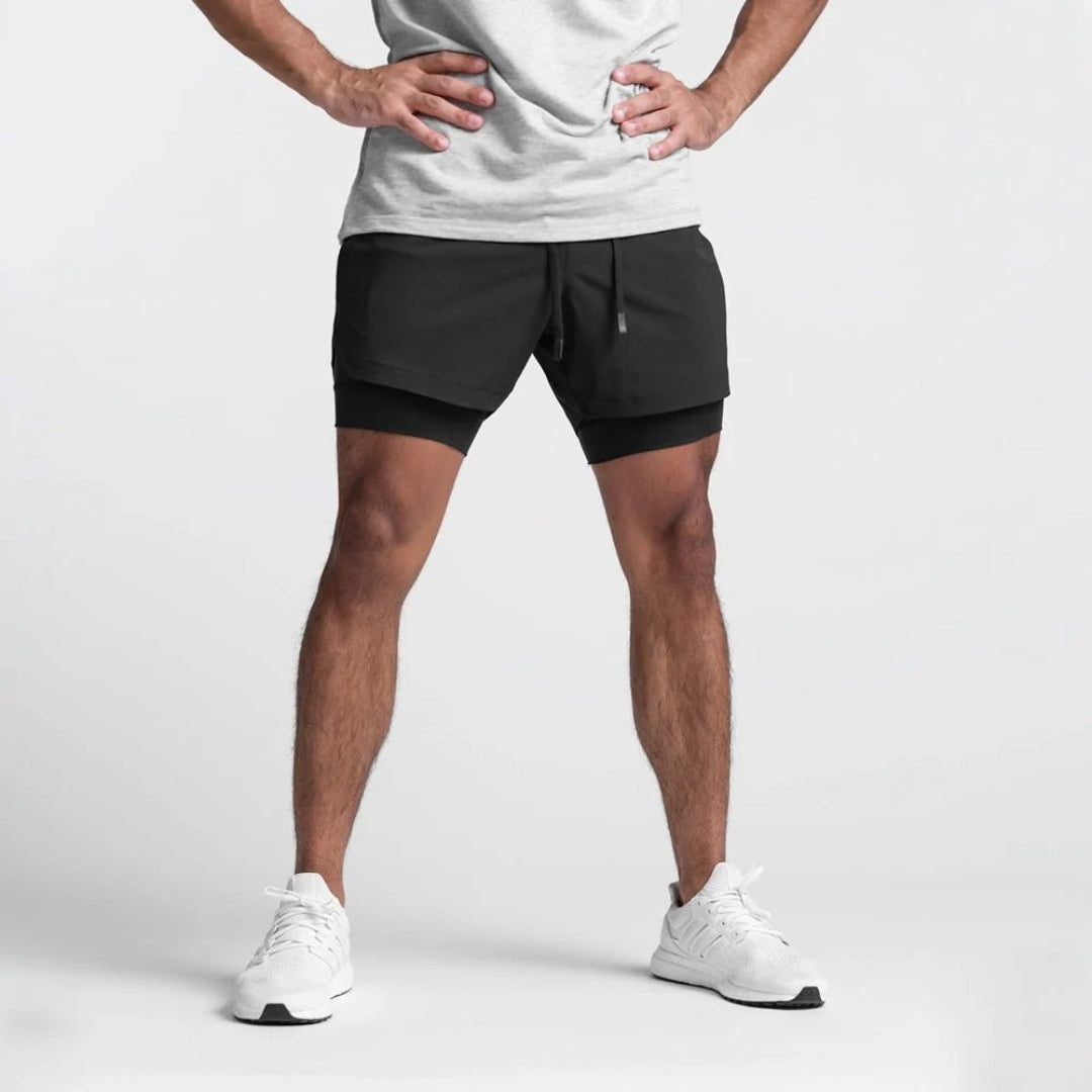 Kompresyjne szorty fitness z kieszenią – widok produktu 7 | Ionotix