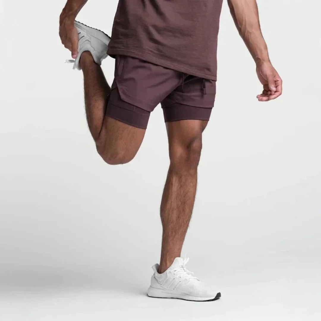 Kompresyjne szorty fitness z kieszenią – widok produktu 9 | Ionotix