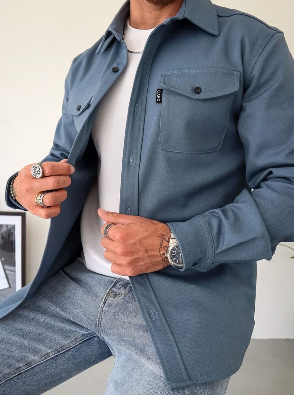 Koszula męska elegancka - staranne wykończenie – widok produktu 2 | Ionotix