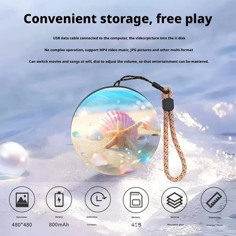 Kryształowa kula wideo 3D 4 GB - odtwarzacz filmów, zdjęć i muzyki | akumulator 800 mAh - widok produktu 5 | Ionotix