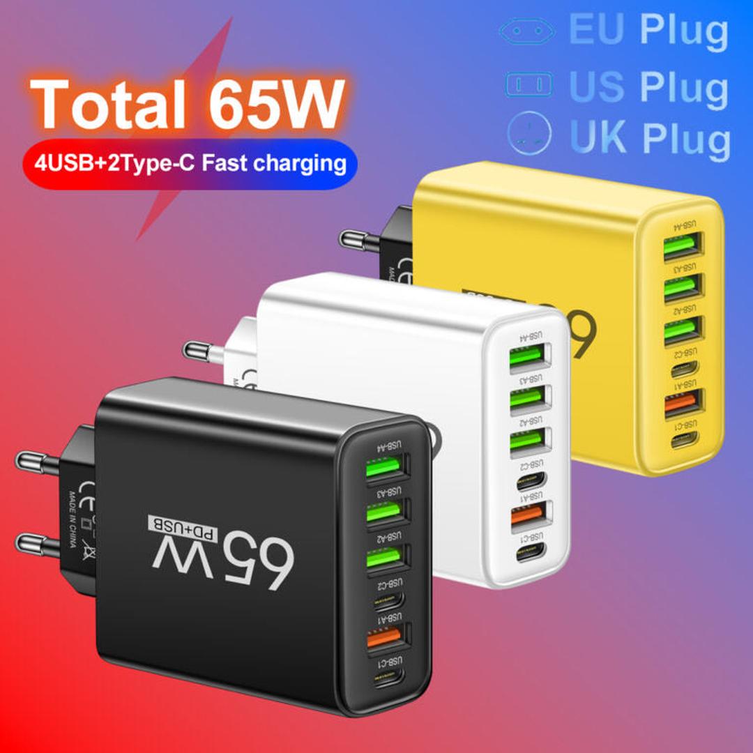 Ładowarka 65W 6-w-1 Powermax wieloportowa – widok produktu 2 | Ionotix