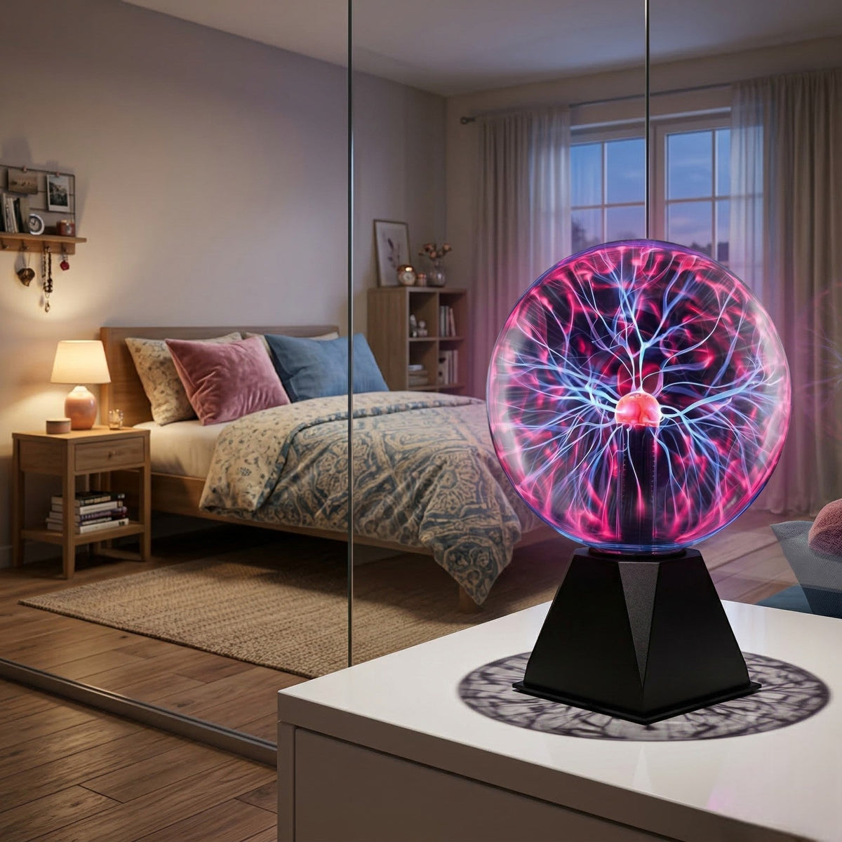Lampa plazmowa kula - ruchome smugi światła – widok produktu 2 | Ionotix
