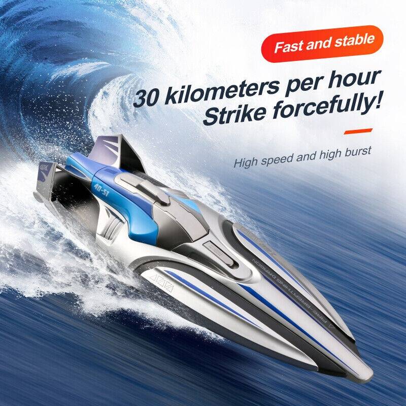 Łódka zdalnie sterowana 35 km/h – LED i zasięg 100 m – widok produktu 7 | Ionotix