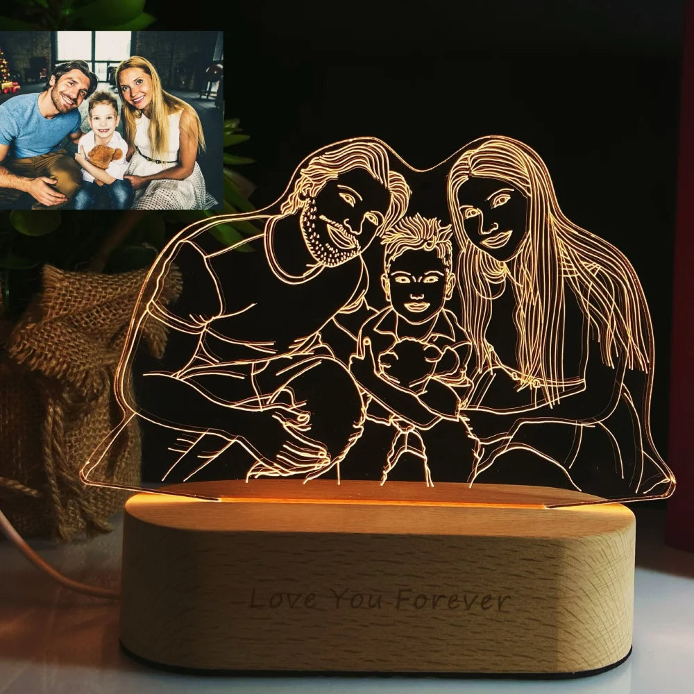 Lumiretta – lampka ze zdjęciem – personalizowany prezent – widok produktu 3 | Ionotix