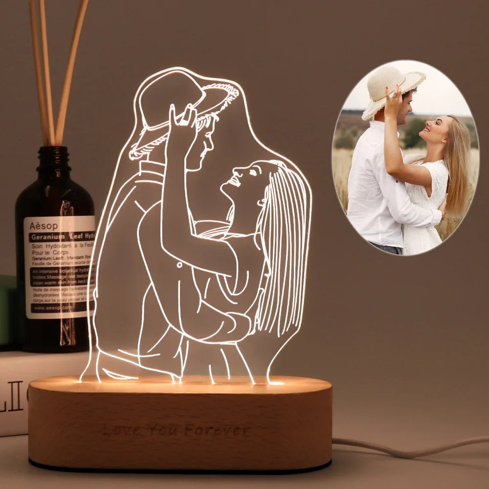 Lumiretta – lampka ze zdjęciem – personalizowany prezent – widok produktu 5 | Ionotix