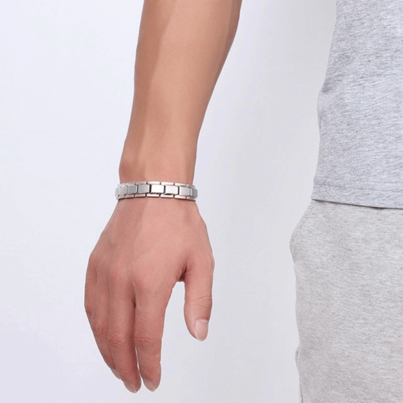 Magnivo – bransoletka magnetyczna ze stali – zestaw 2 szt. – widok produktu 10 | Ionotix