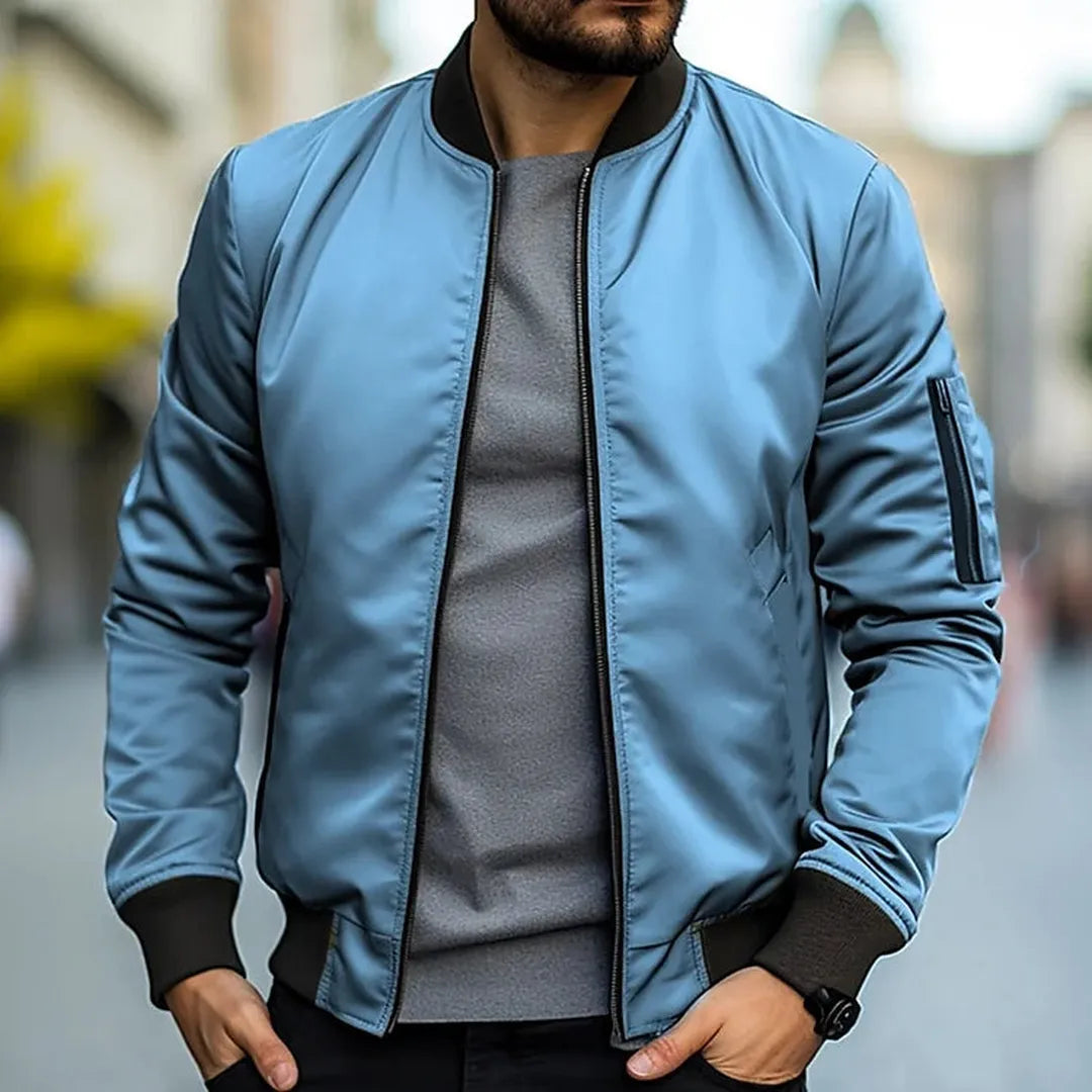 Męska Casualowa Krótka Kurtka Bomber – Zimowa – widok produktu 4 | Ionotix