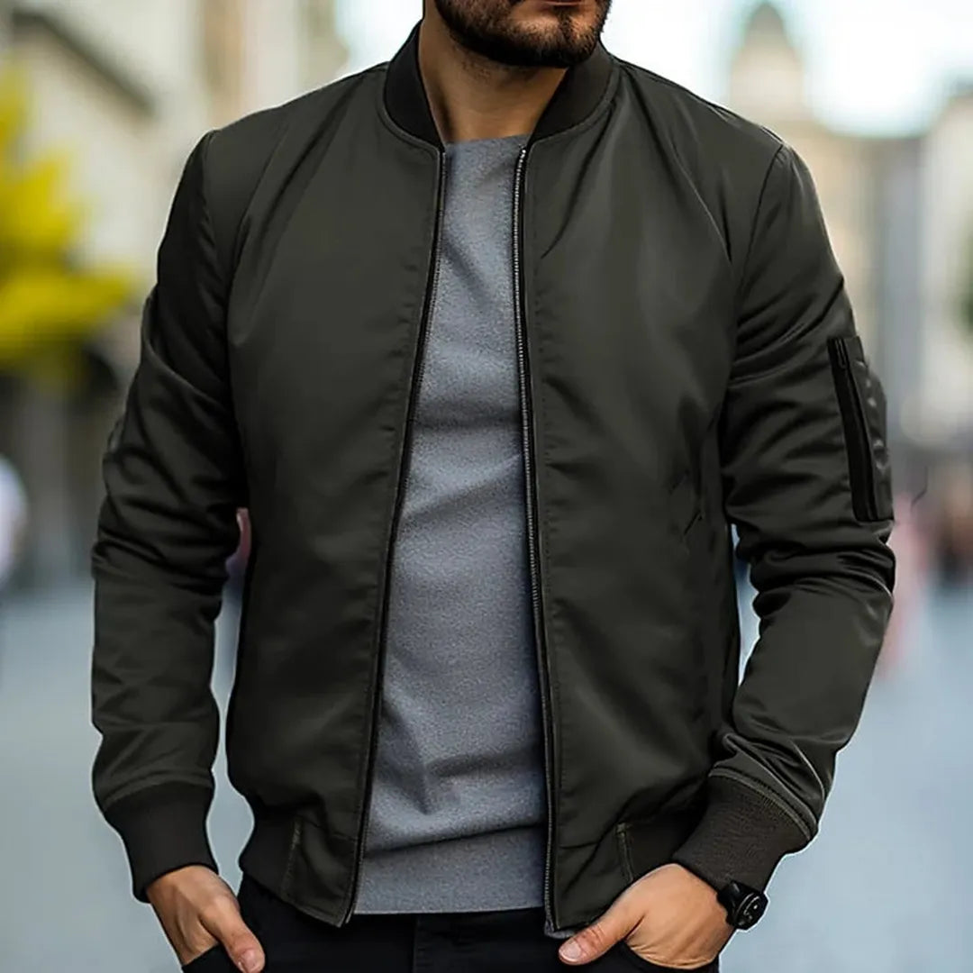 Męska Casualowa Krótka Kurtka Bomber – Zimowa – widok produktu 5 | Ionotix