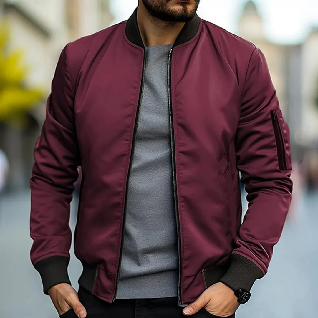 Męska Casualowa Krótka Kurtka Bomber – Zimowa – widok produktu 7 | Ionotix