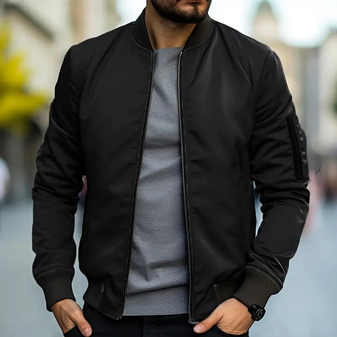 Męska Casualowa Krótka Kurtka Bomber – Zimowa – widok produktu 9 | Ionotix