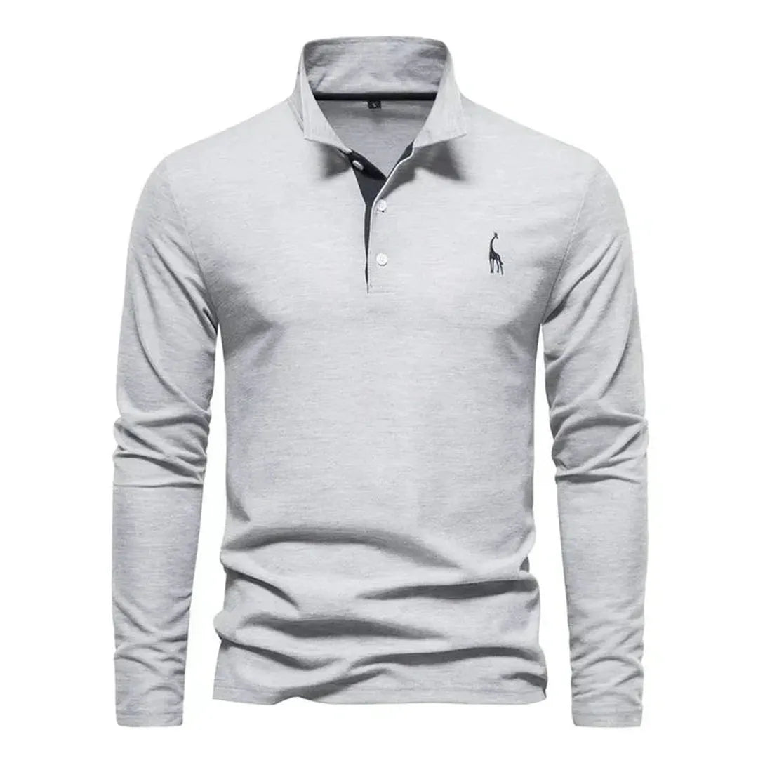 Męska koszulka polo z długim rękawem – stylowy design – widok produktu 4 | Ionotix