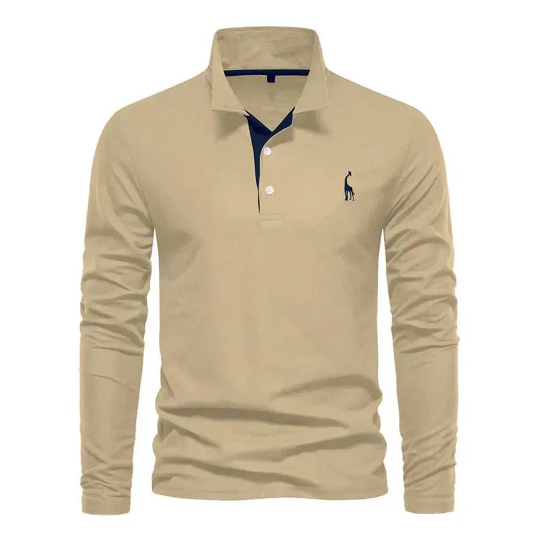 Męska koszulka polo z długim rękawem – stylowy design – widok produktu 5 | Ionotix