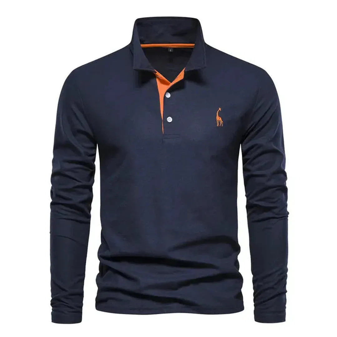 Męska koszulka polo z długim rękawem – stylowy design – widok produktu 6 | Ionotix
