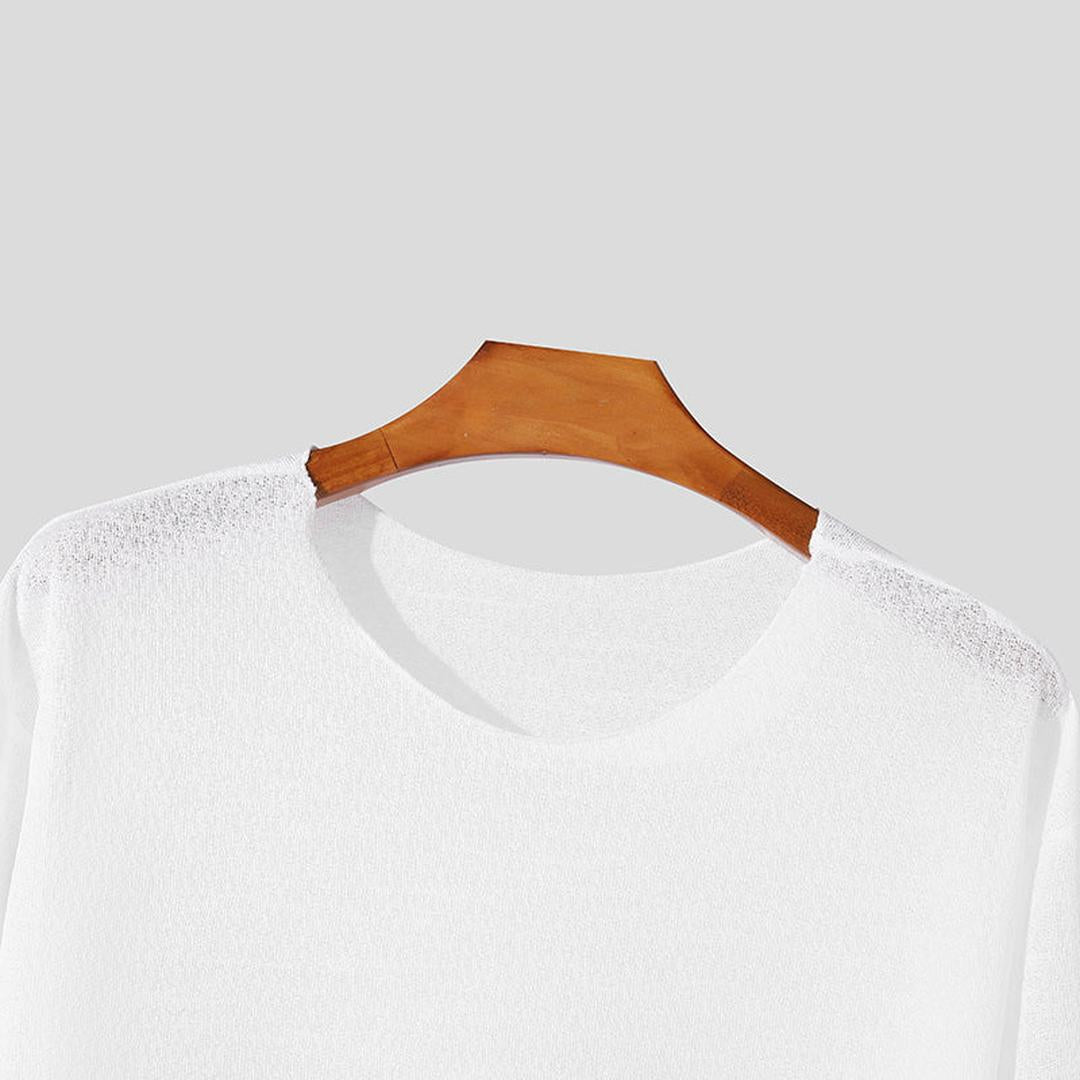Męski Casualowy Sweter Z Długim Rękawem – Okrągły Dekolt – widok produktu 5 | Ionotix