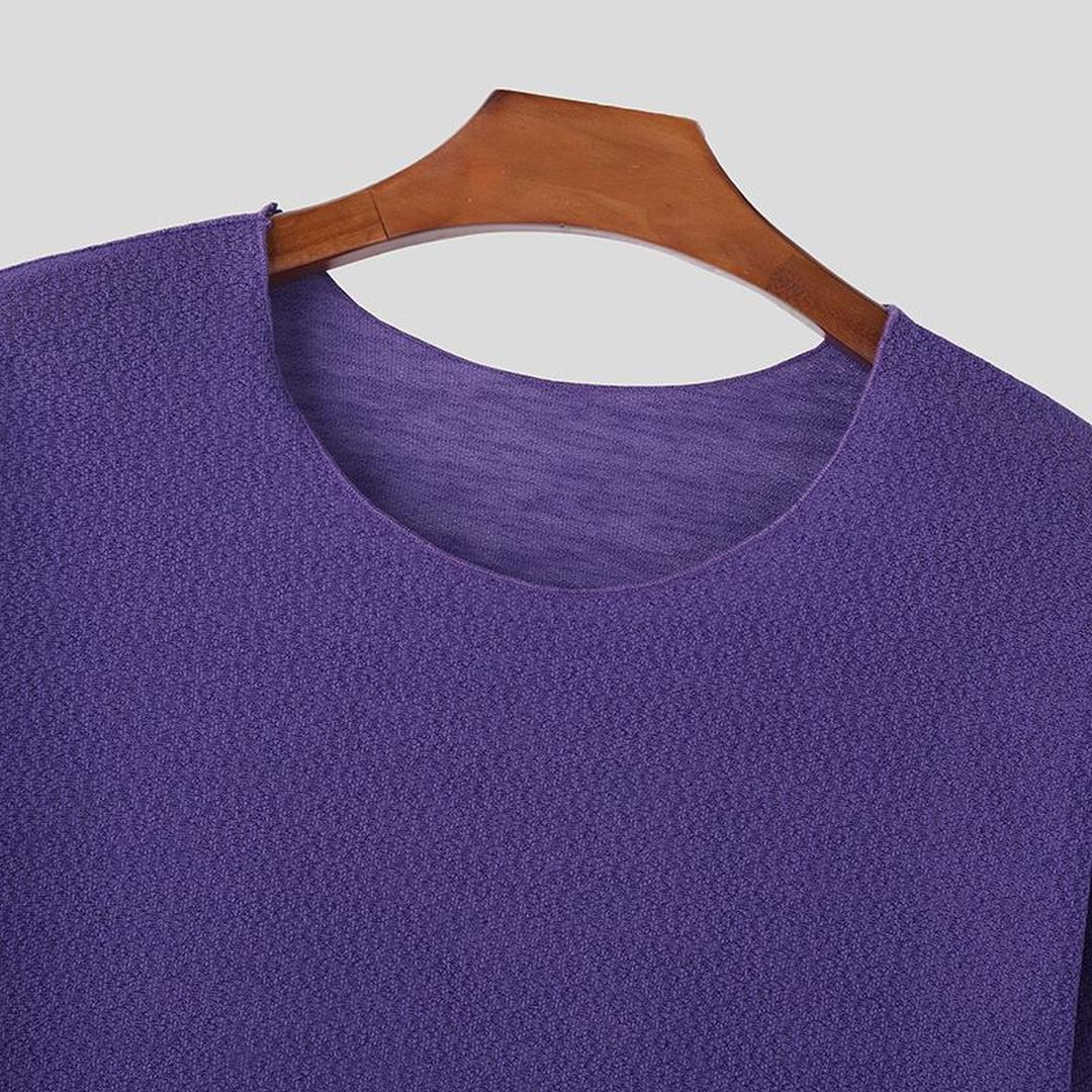 Męski Casualowy Sweter Z Długim Rękawem – Okrągły Dekolt – widok produktu 6 | Ionotix