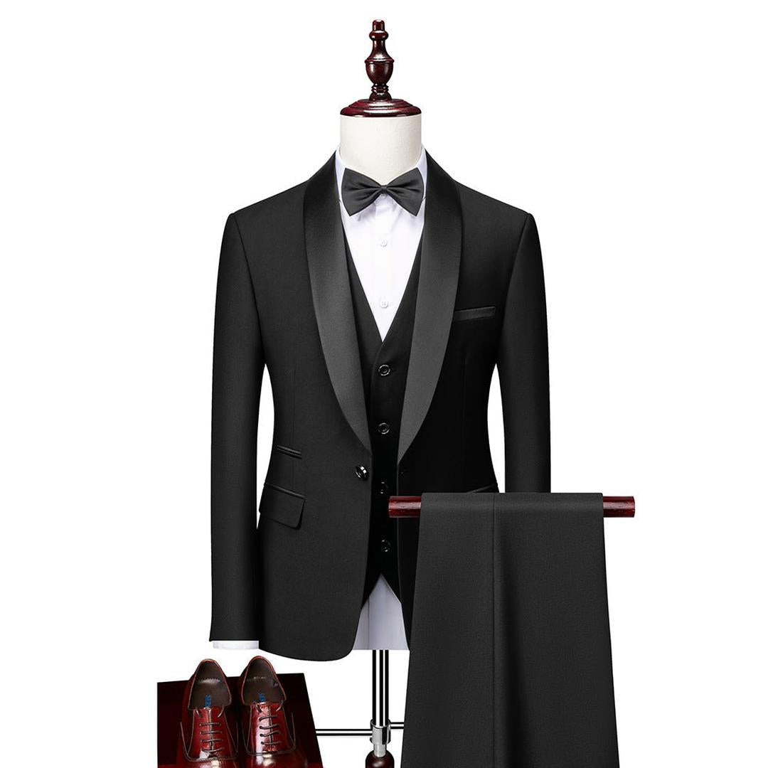 Męski Stylowy Garnitur Ślubny – Slim Fit – widok produktu 1 | Ionotix
