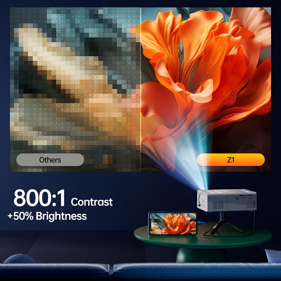 Mini projektor 3000 lumenów przenośny beamer Ultrabright – widok produktu 6 | Ionotix