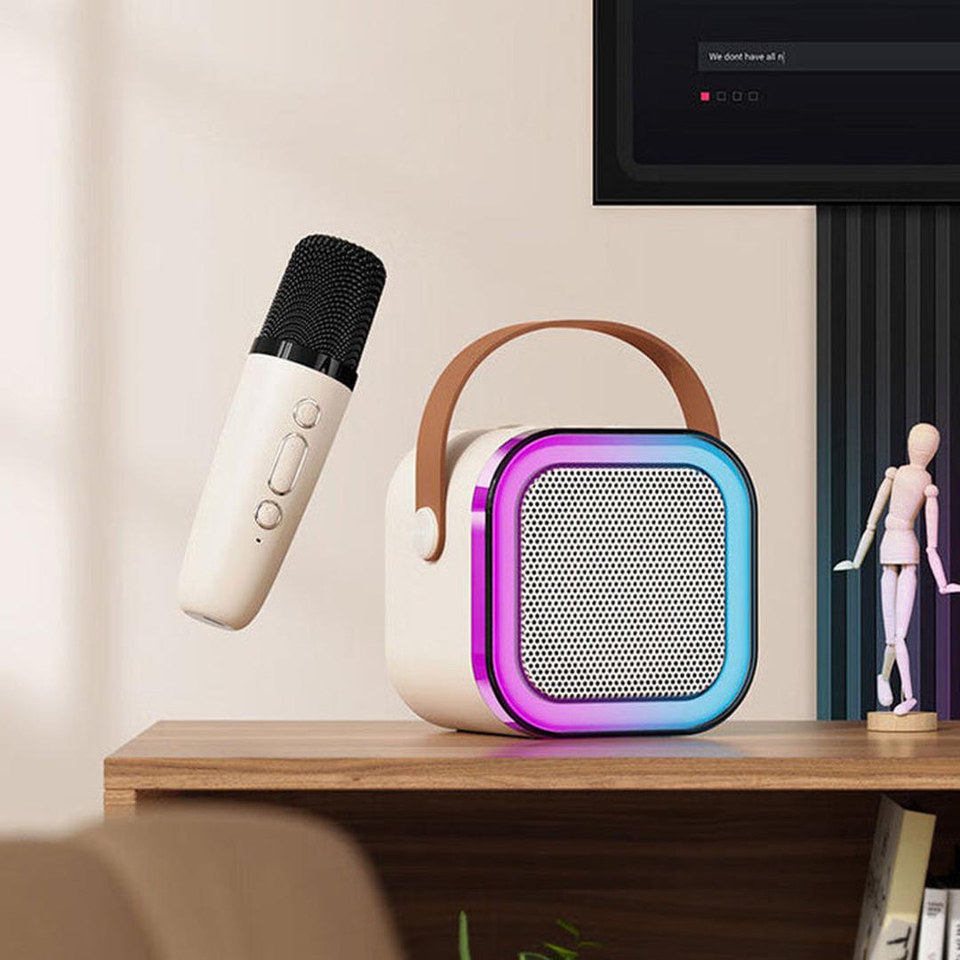 Mini zestaw karaoke z mikrofonami Bluetooth – widok produktu 2 | Ionotix
