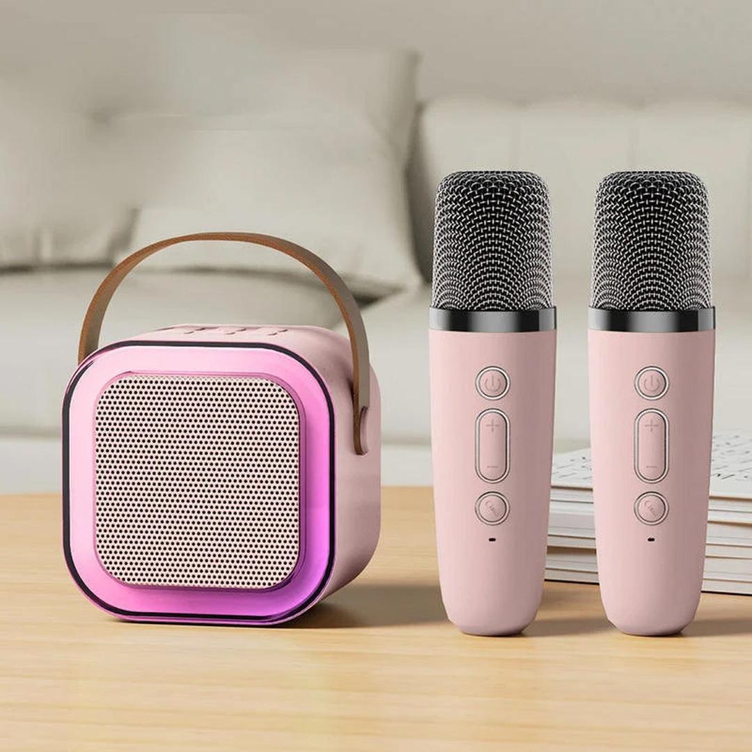 Mini zestaw karaoke z mikrofonami Bluetooth – widok produktu 3 | Ionotix