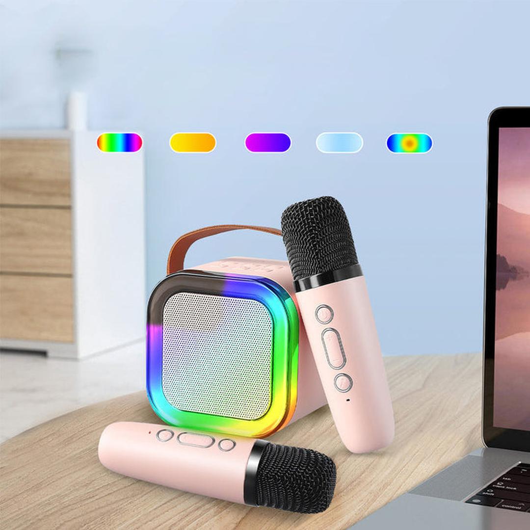 Mini zestaw karaoke z mikrofonami Bluetooth – widok produktu 7 | Ionotix
