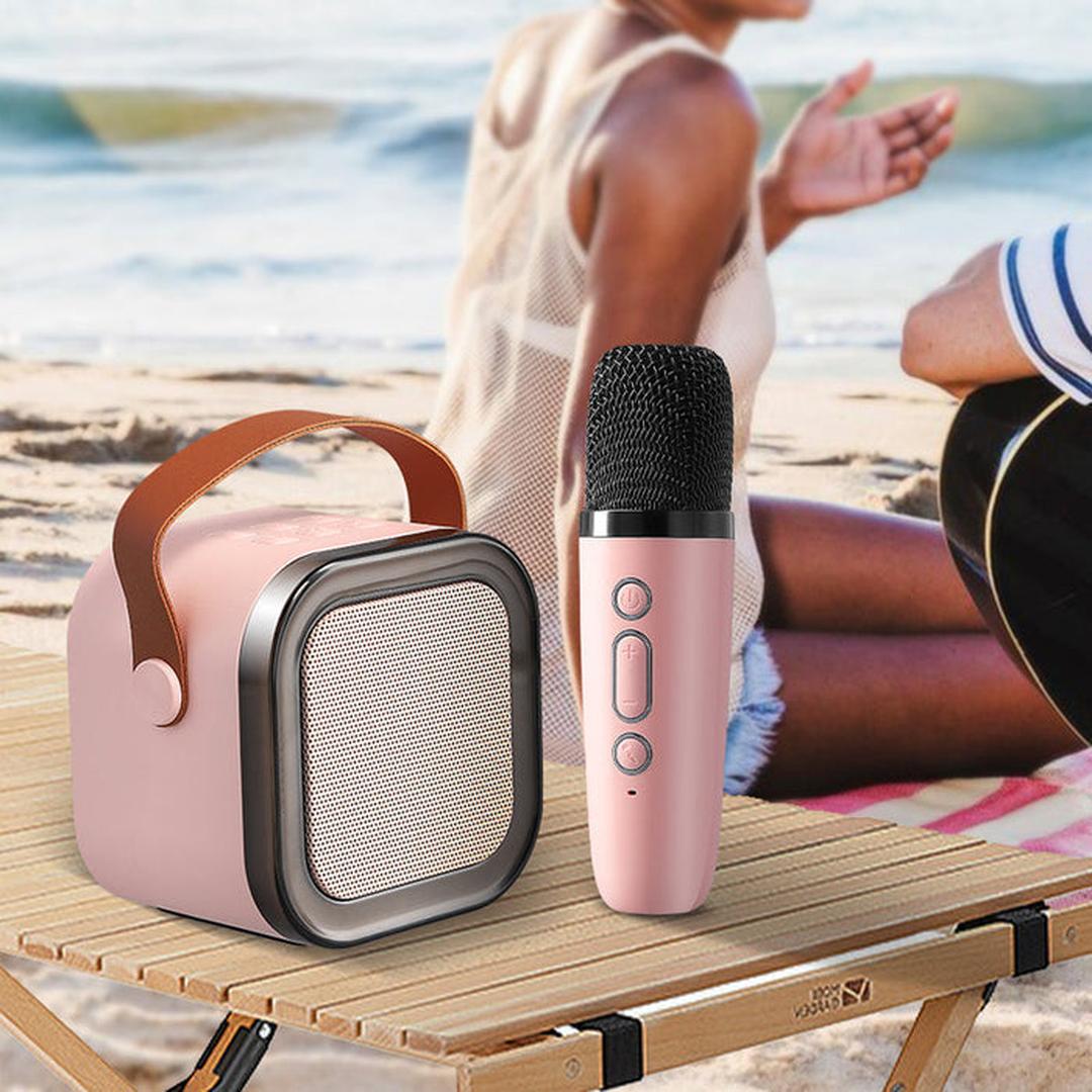 Mini zestaw karaoke z mikrofonami Bluetooth – widok produktu 15 | Ionotix