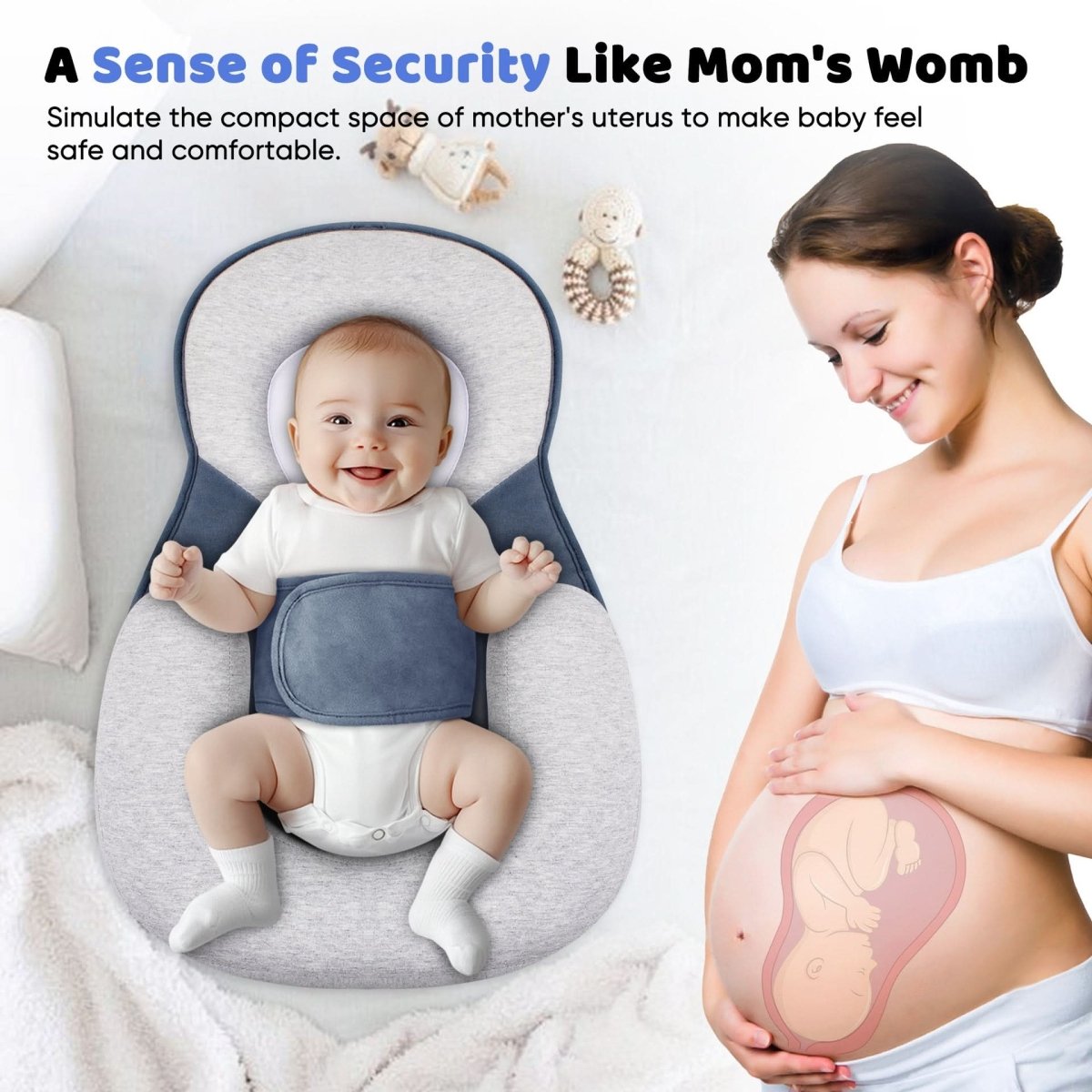 NapBaby – ergonomiczna poduszka dla niemowląt – widok produktu 2 | Ionotix