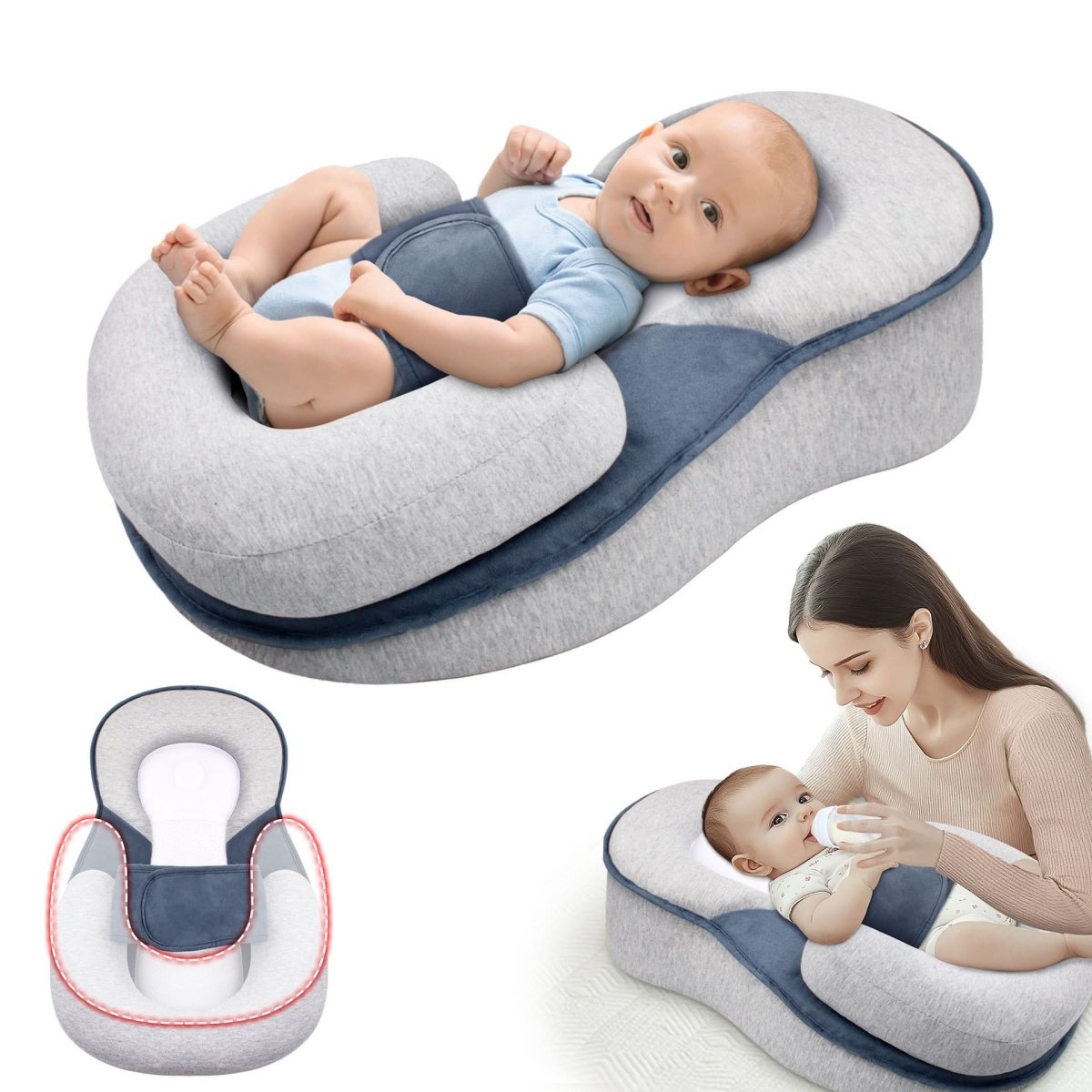 NapBaby – ergonomiczna poduszka dla niemowląt – widok produktu 5 | Ionotix