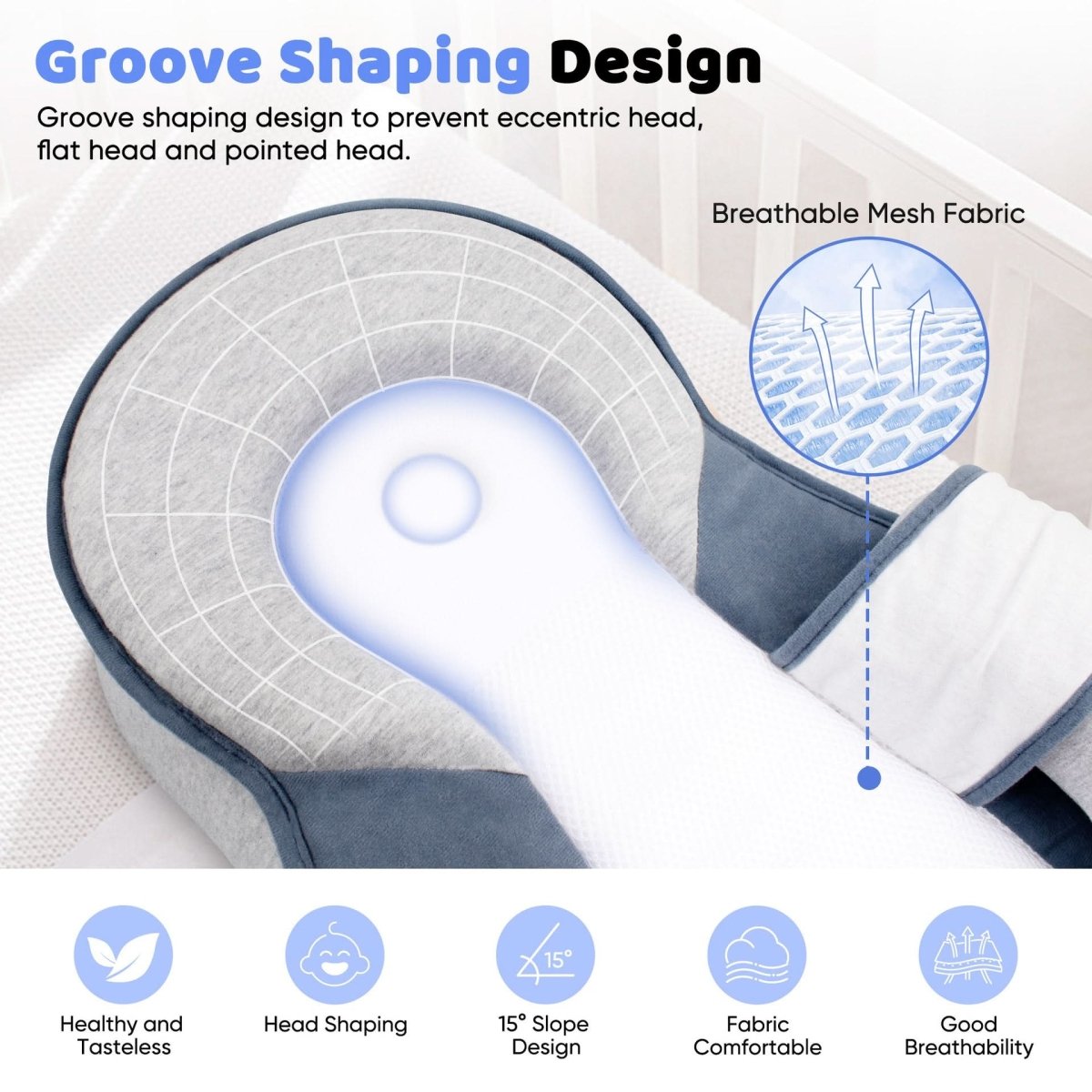 NapBaby – ergonomiczna poduszka dla niemowląt – widok produktu 6 | Ionotix