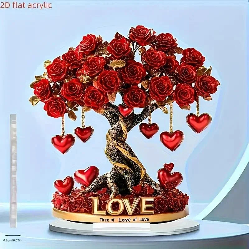 NOBLEHEART GEM – Kryształowe Drzewko Róż W Kształcie Serca – widok produktu 3 | Ionotix