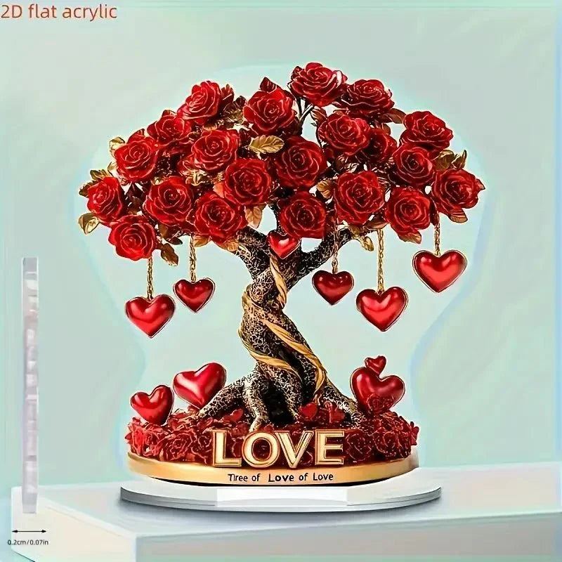NOBLEHEART GEM – Kryształowe Drzewko Róż W Kształcie Serca – widok produktu 4 | Ionotix