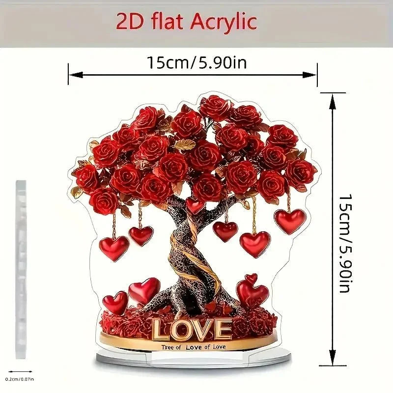 NOBLEHEART GEM – Kryształowe Drzewko Róż W Kształcie Serca – widok produktu 5 | Ionotix