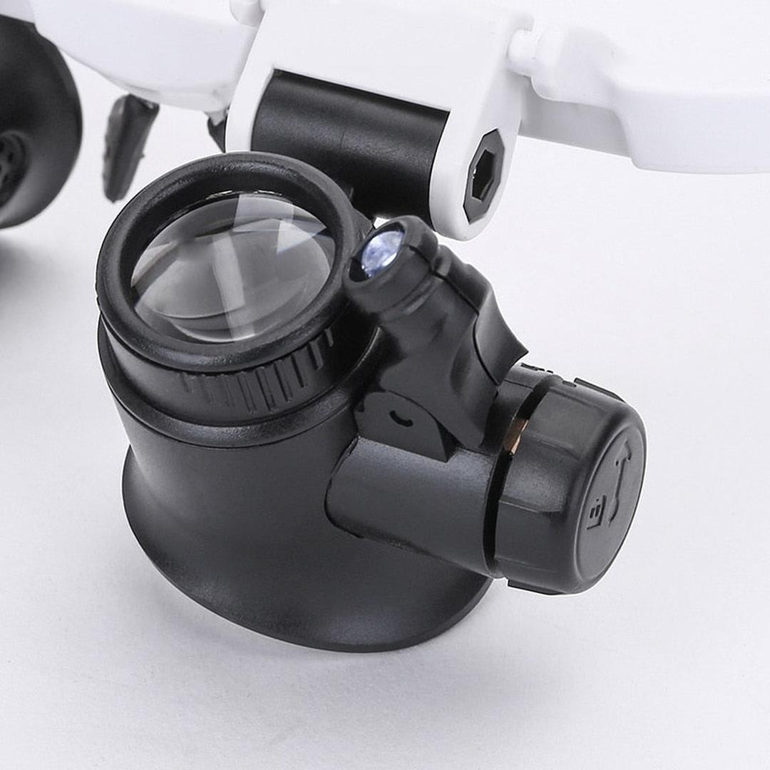 Okulary powiększające HD z podświetleniem LED bez użycia rąk – widok produktu 5 | Ionotix
