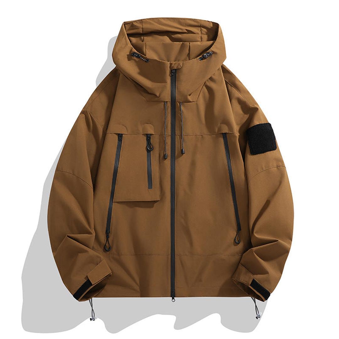 Oversize’owa Kurtka Z Kapturem Zapinana Na Zamek – Bluza Kurtkowa – widok produktu 2 | Ionotix