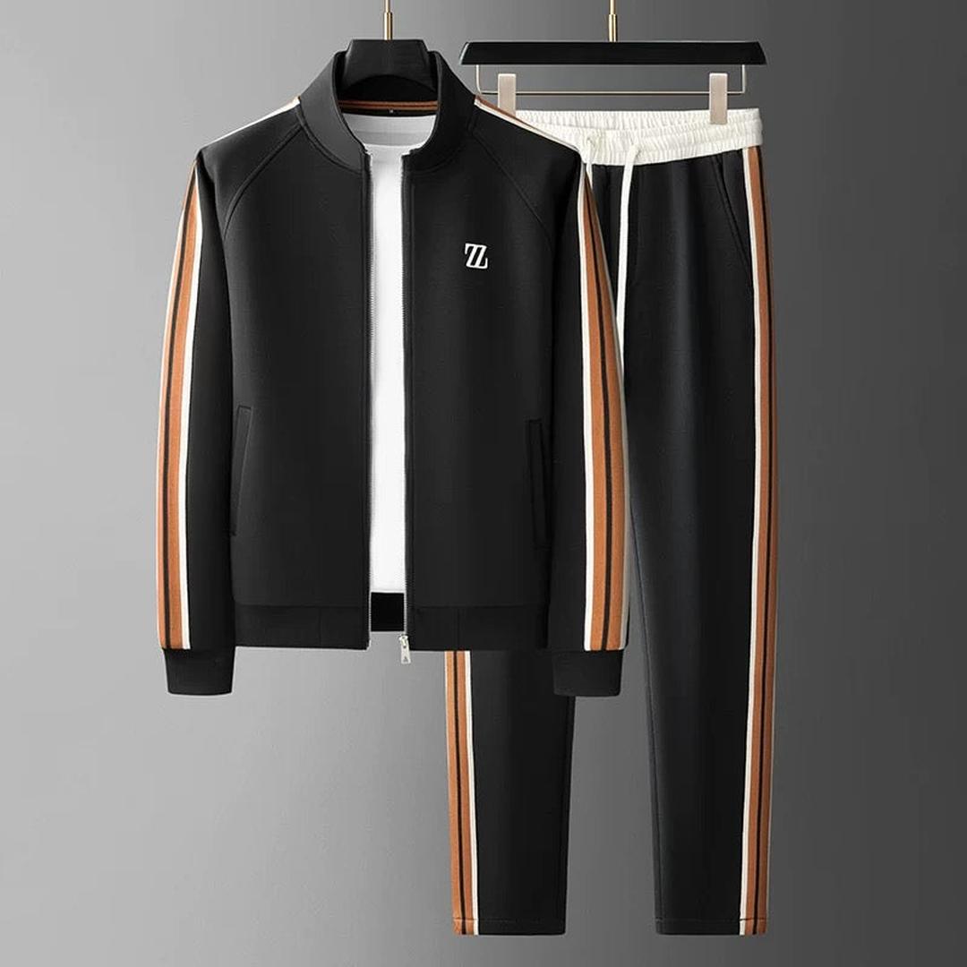 Pasiasty męski dres – zestaw dwuczęściowy – widok produktu 2 | Ionotix
