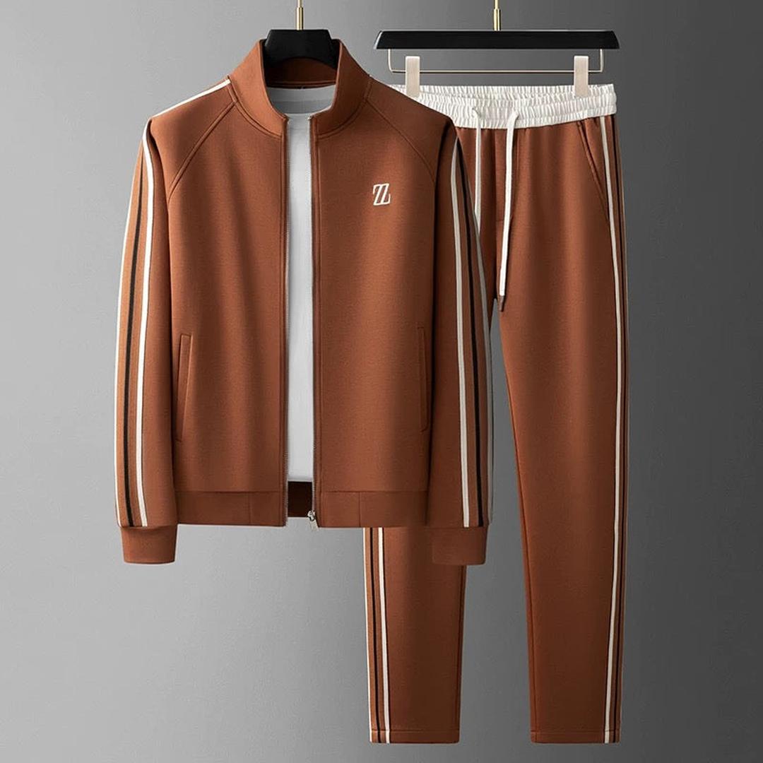 Pasiasty męski dres – zestaw dwuczęściowy – widok produktu 3 | Ionotix