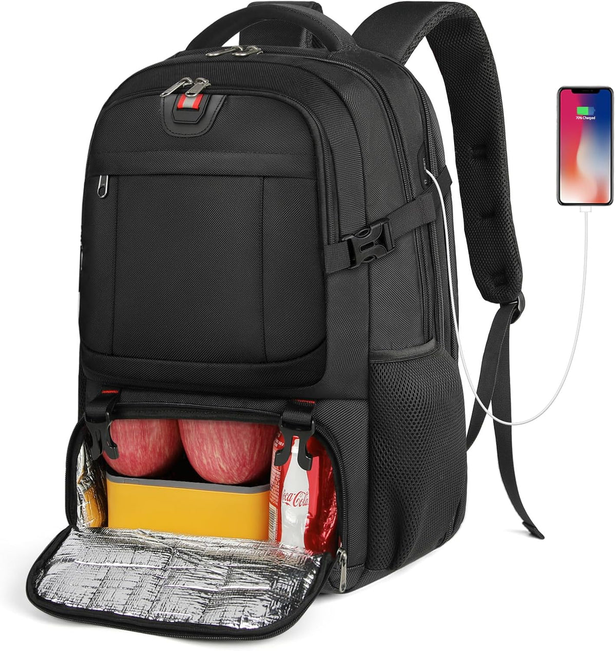 Plecak podróżny XL z portem USB - na laptopa i lunch – widok produktu 3 | Ionotix